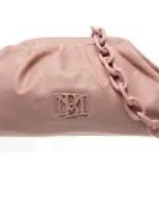 Badgley Mischka Handbags - Badgley Mischka leather clutch-Chain-Handle Shoulder Bag Beige/Blush NWT